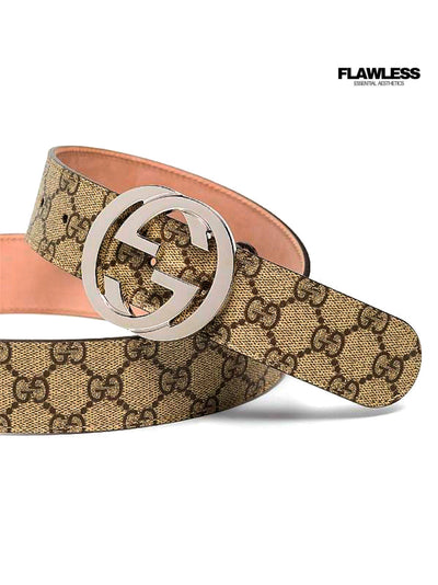 Gucci GG Supreme leather belt
