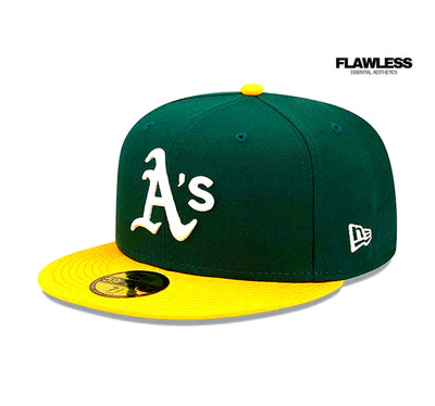 Oakland Athletics 59FIFTY MLB AC Perf Green Cap