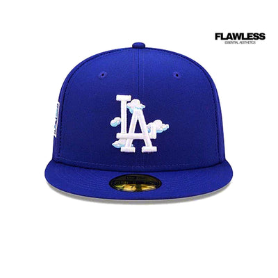 LA Fitted Cap With Clouds