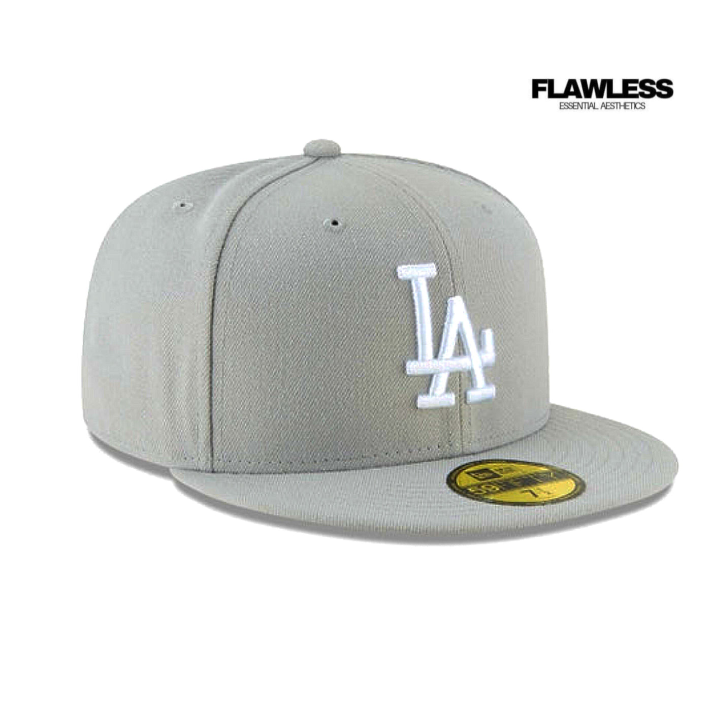 LA New Era Grey 59FIFTY Fitted Cap