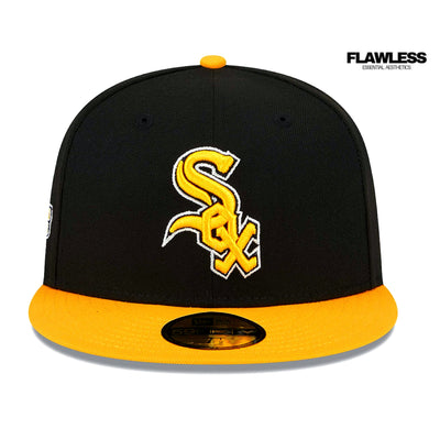 Men's Chicago White Sox New Era Black/Gold 59FIFTY Fitted Cap
