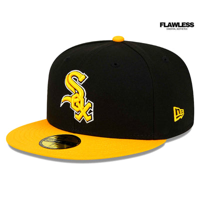 Men's Chicago White Sox New Era Black/Gold 59FIFTY Fitted Cap