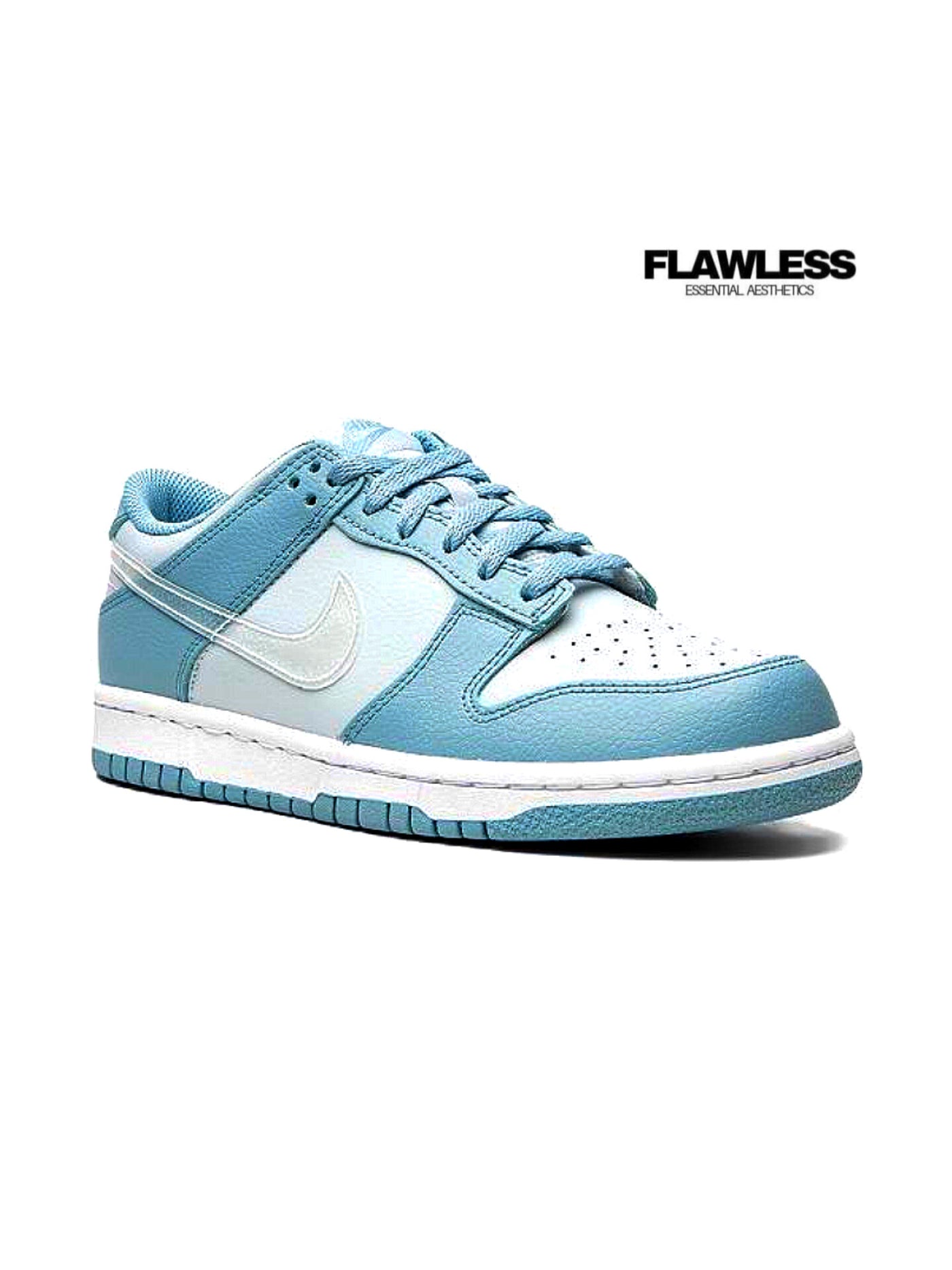 Nike Dunk Low "Clear Swoosh/Blue"
