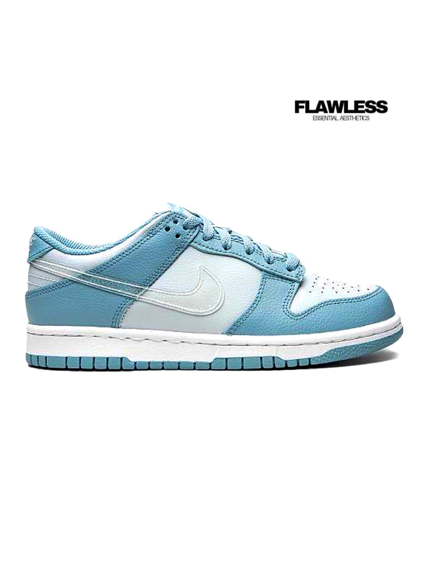 Nike Dunk Low "Clear Swoosh/Blue"