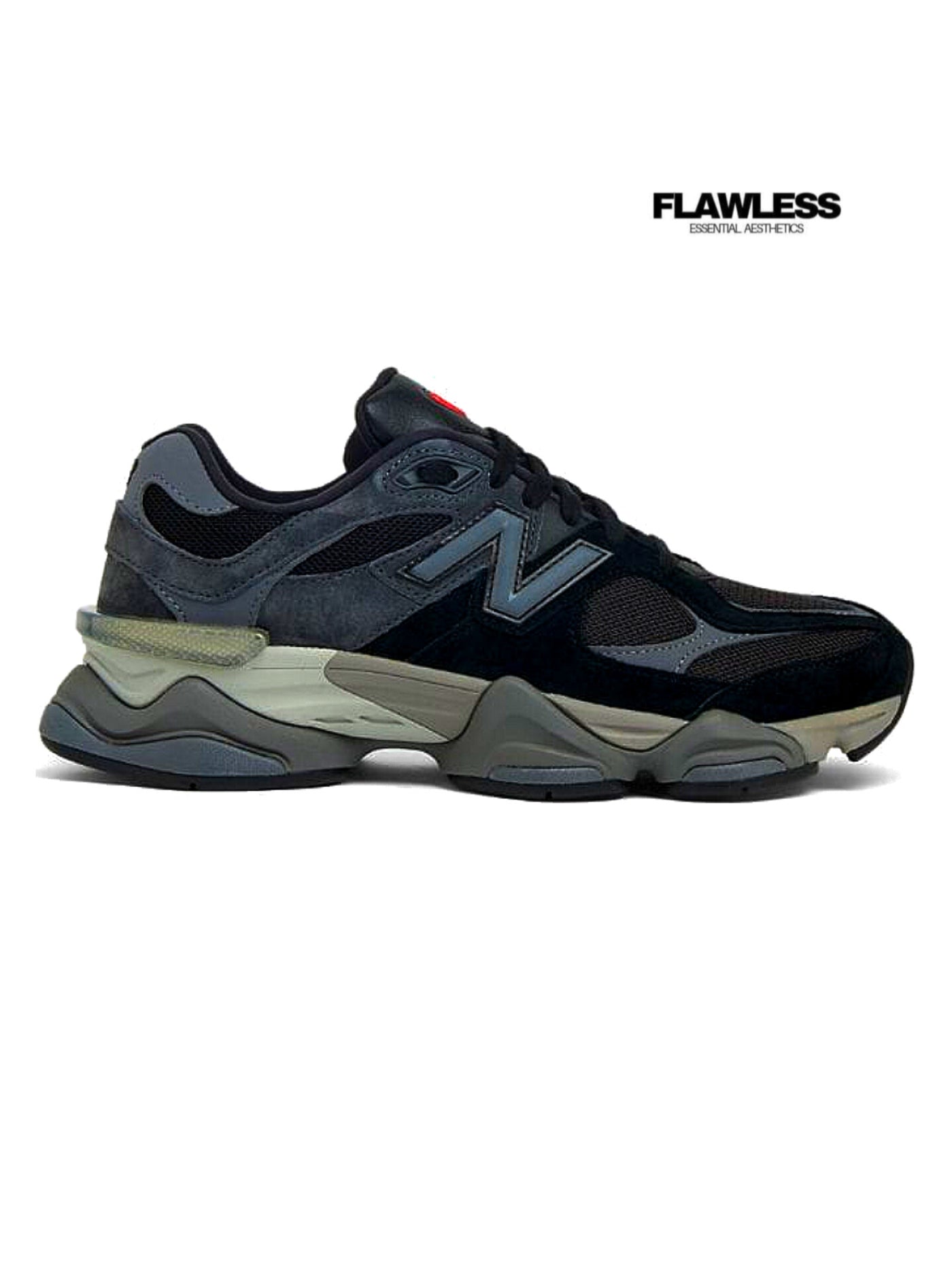 New Balance 9060 logo-patch suede