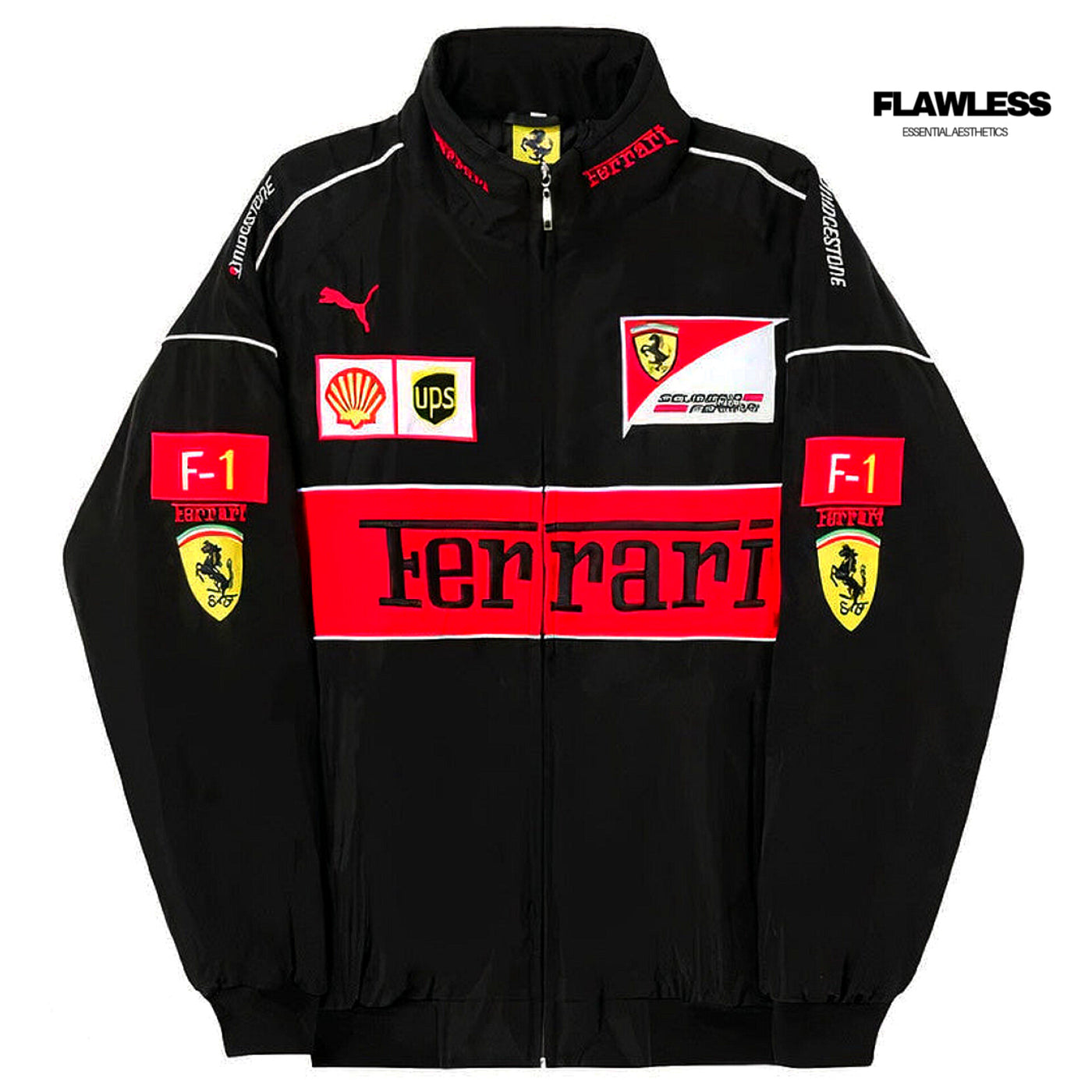 Ferrari F1 Vintage Racing Jacket "Black"