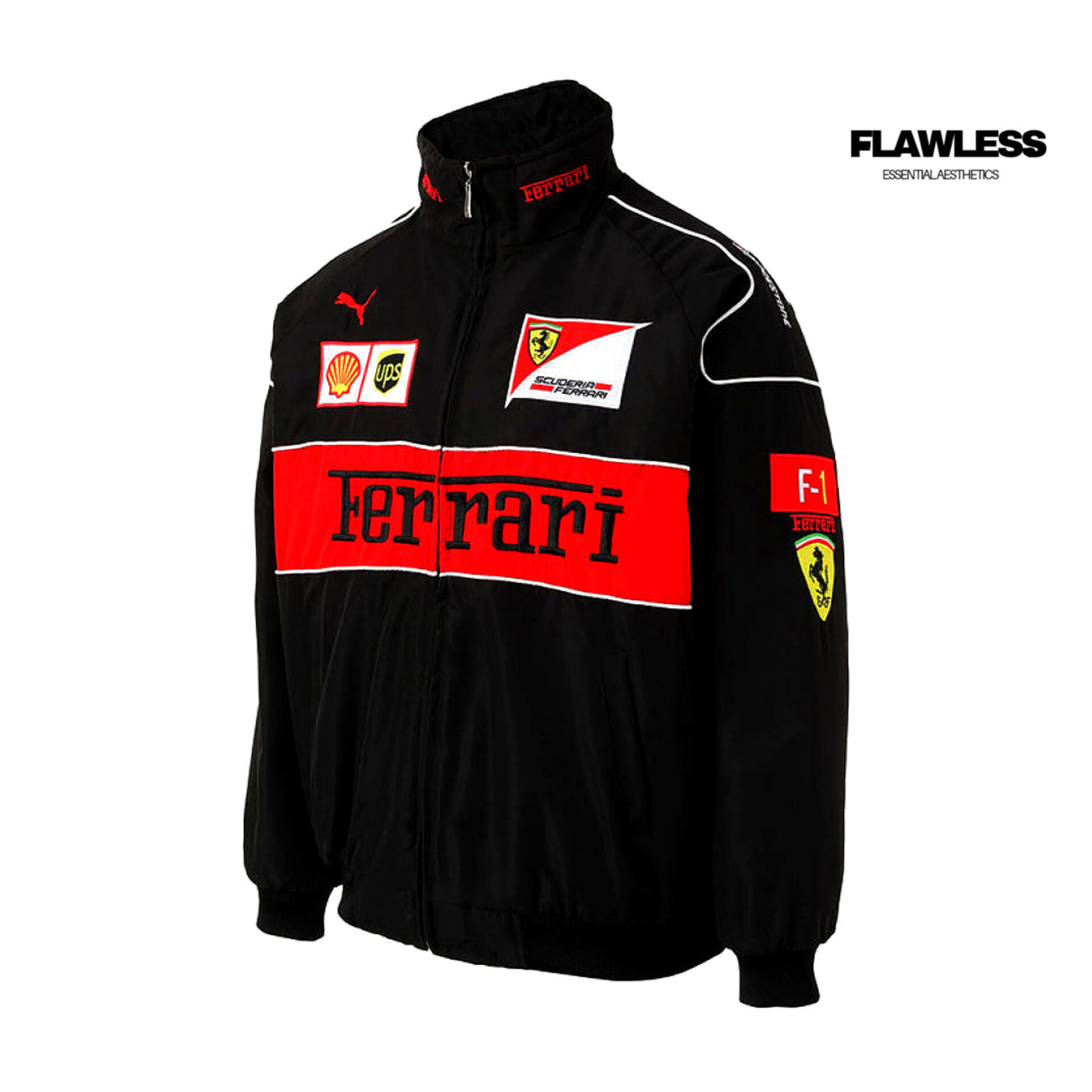 Ferrari F1 Vintage Racing Jacket "Black"