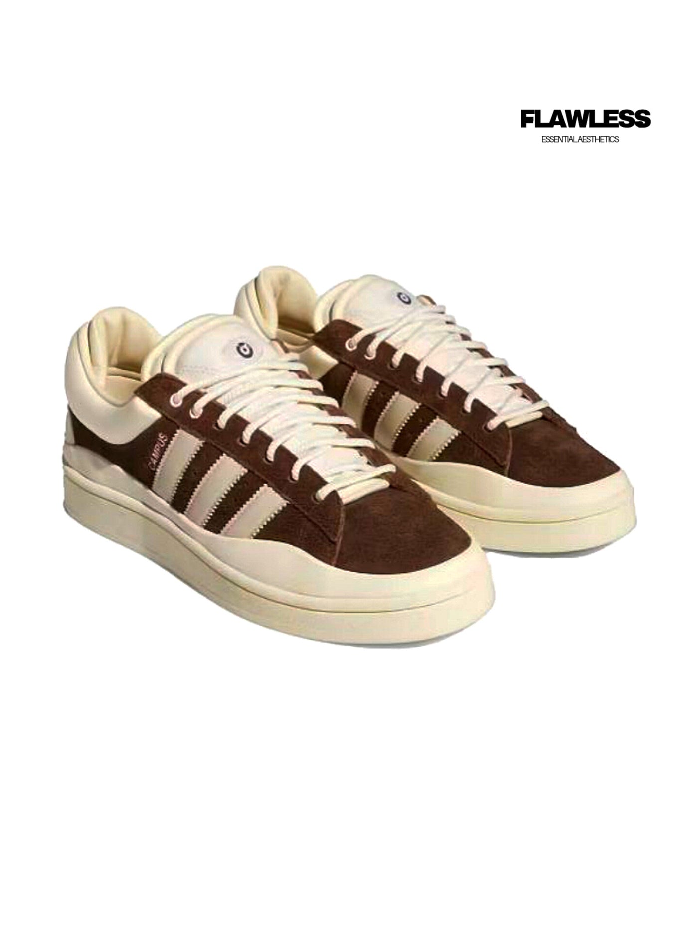 Adidas x Bad Bunnny Campus lace-up "Cream and Brown"