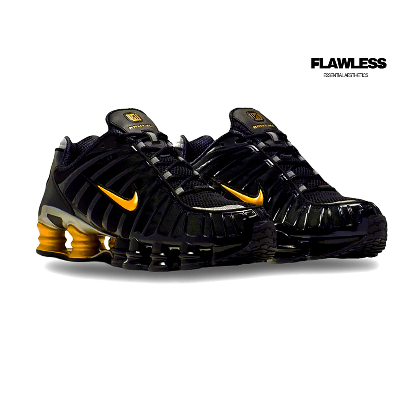 Nike Shox TL "Black and Gold"