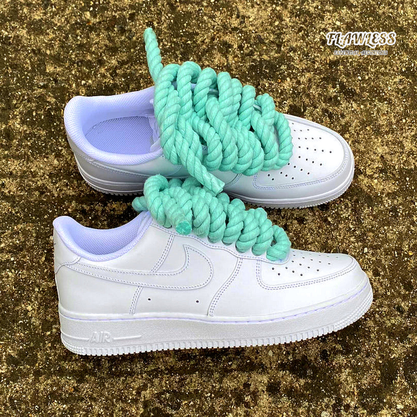 Nike Air Force 1 Rope Laces "Soap Blue"
