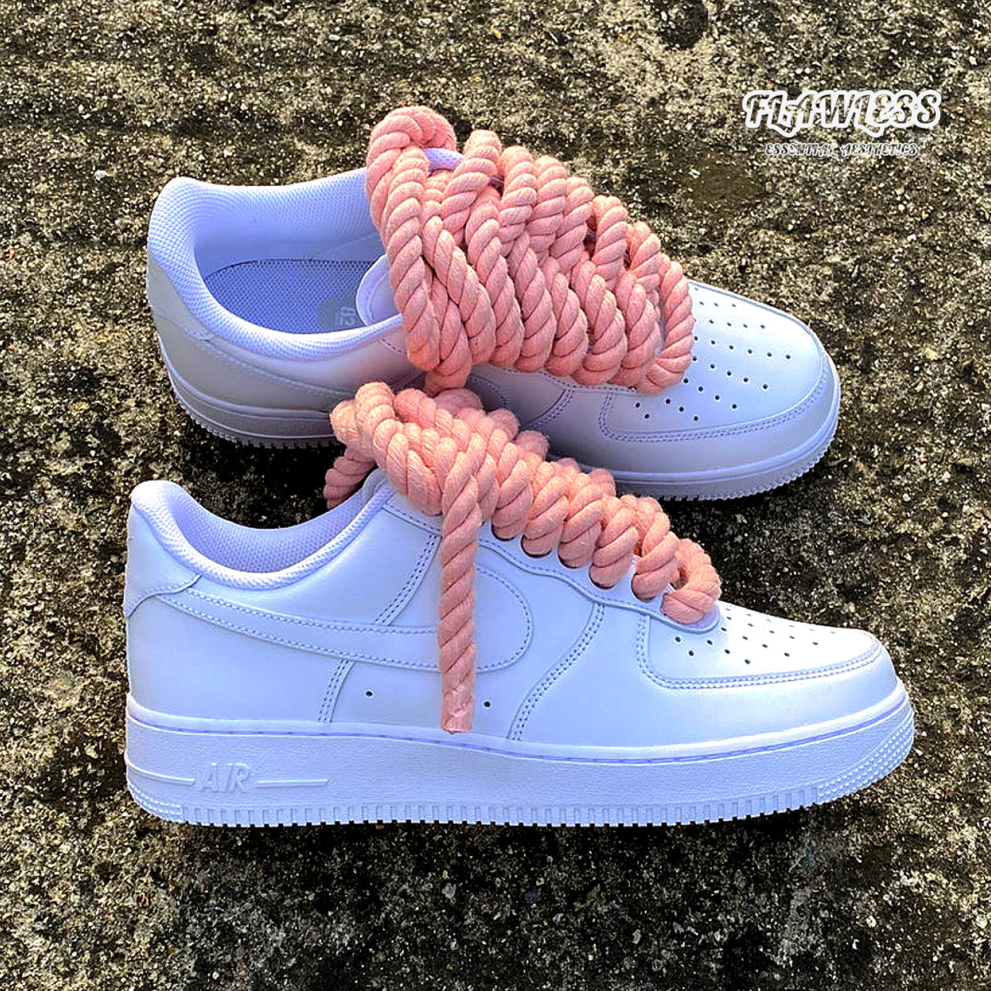 Nike Air Force 1 Rope Laces "Pastel Pink"