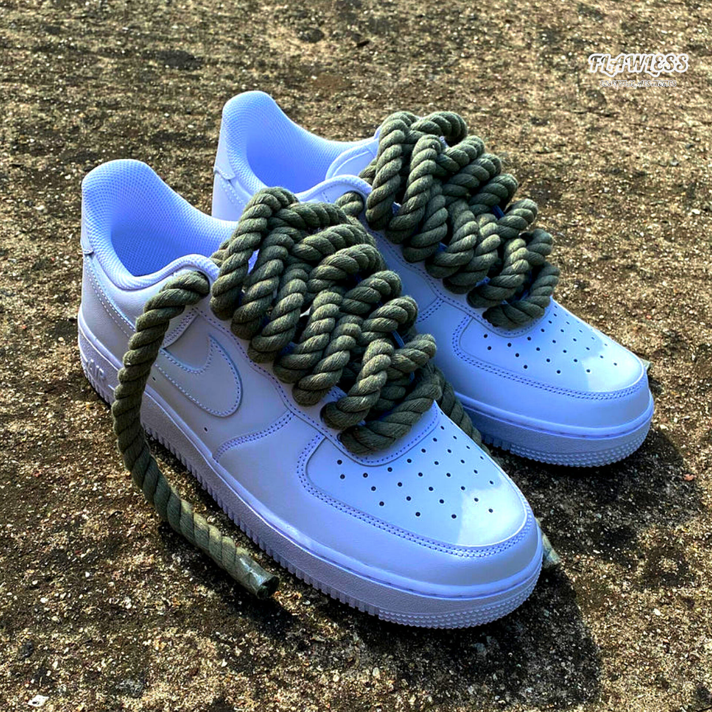 Nike Air Force 1 Rope Laces "Olive Green"