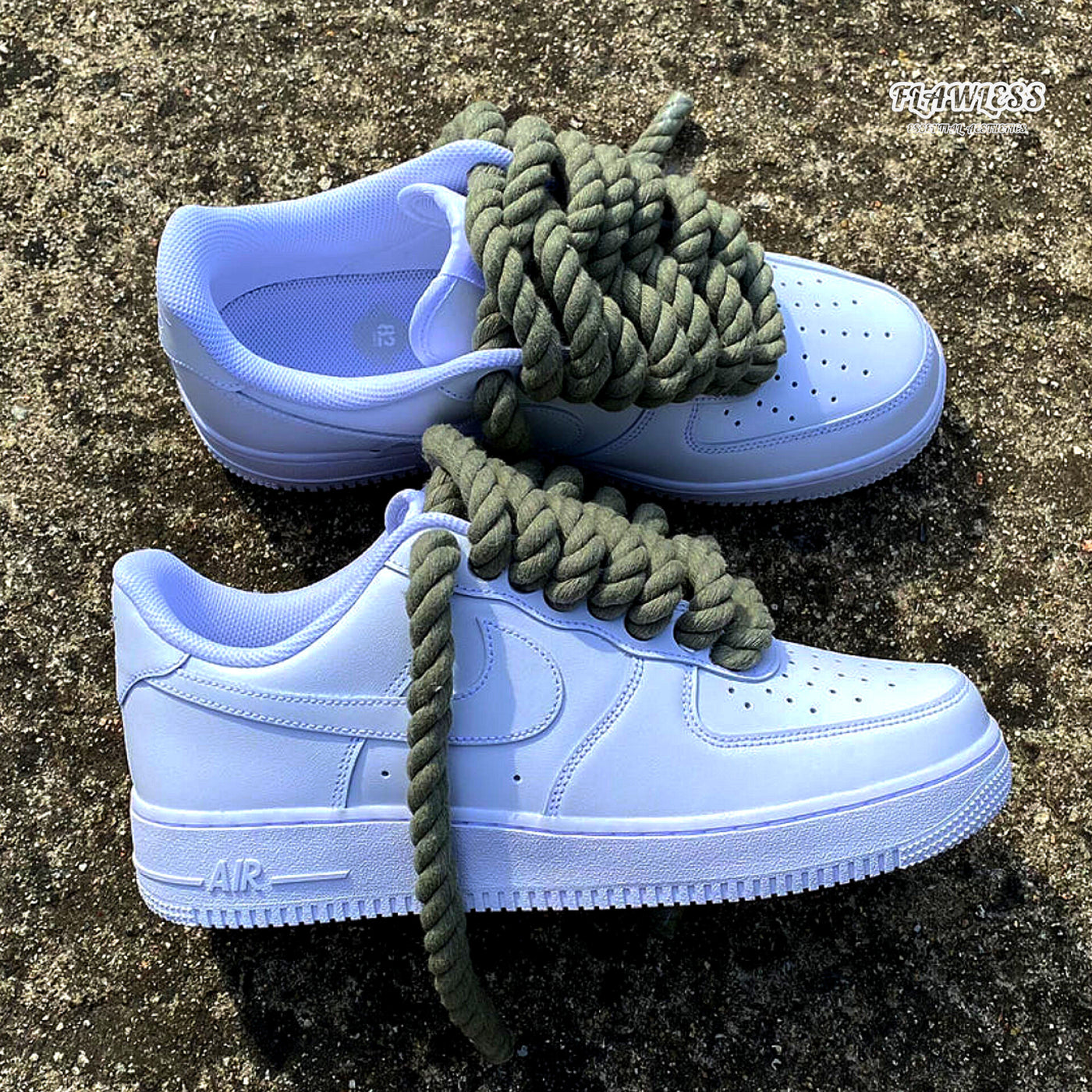 Nike Air Force 1 Rope Laces "Olive Green"