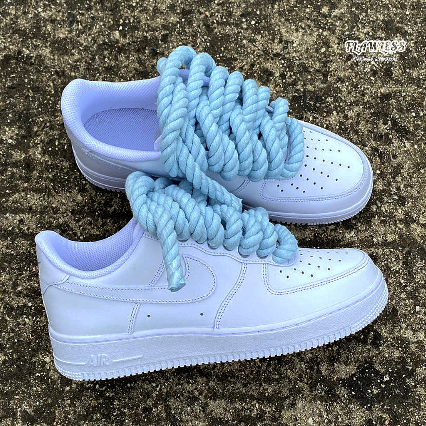 Nike Air Force 1 Rope Laces "Ice Blue"