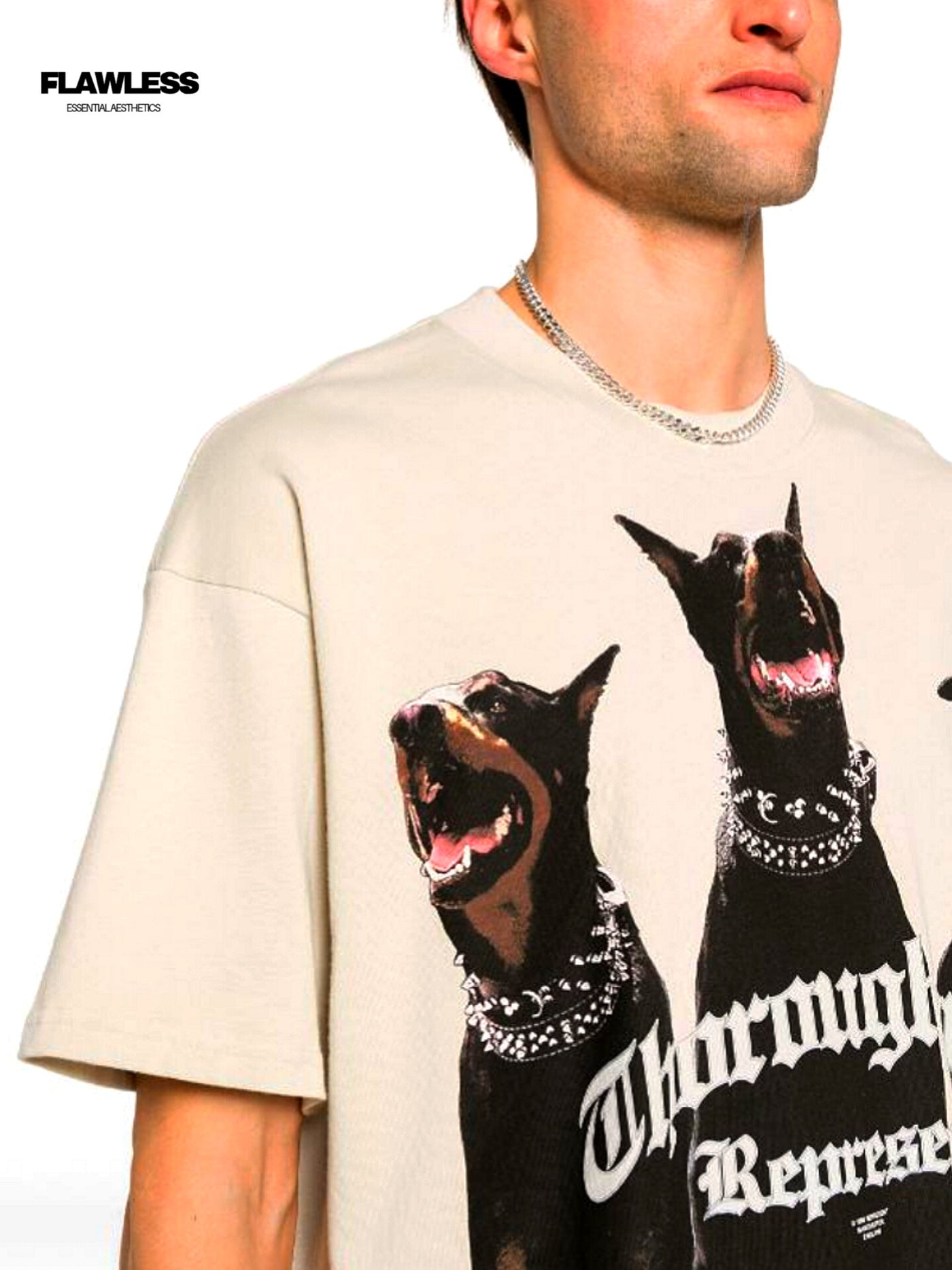 Represent Thoroughbred cotton T-shirt "Cream"