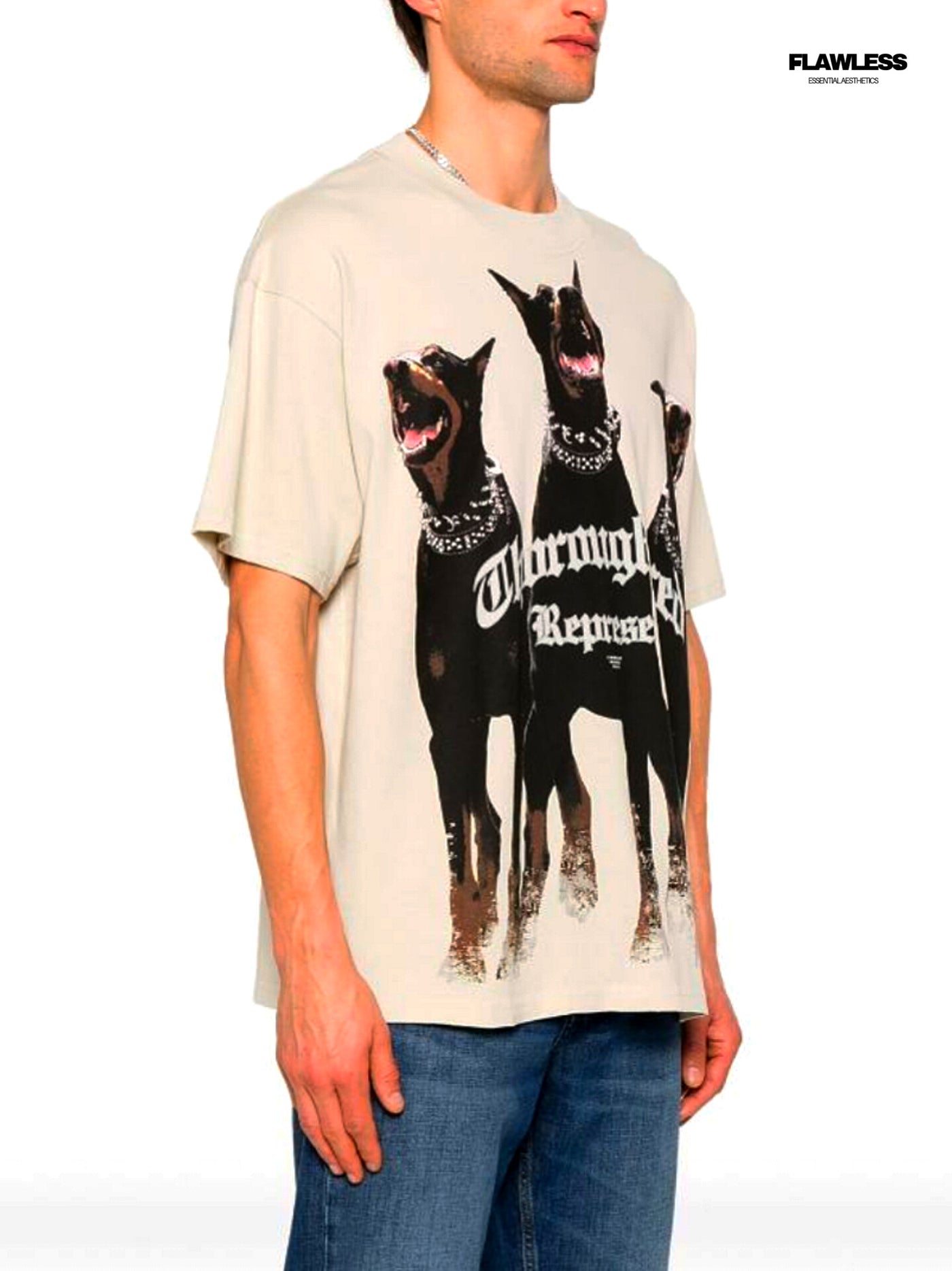 Represent Thoroughbred cotton T-shirt "Cream"