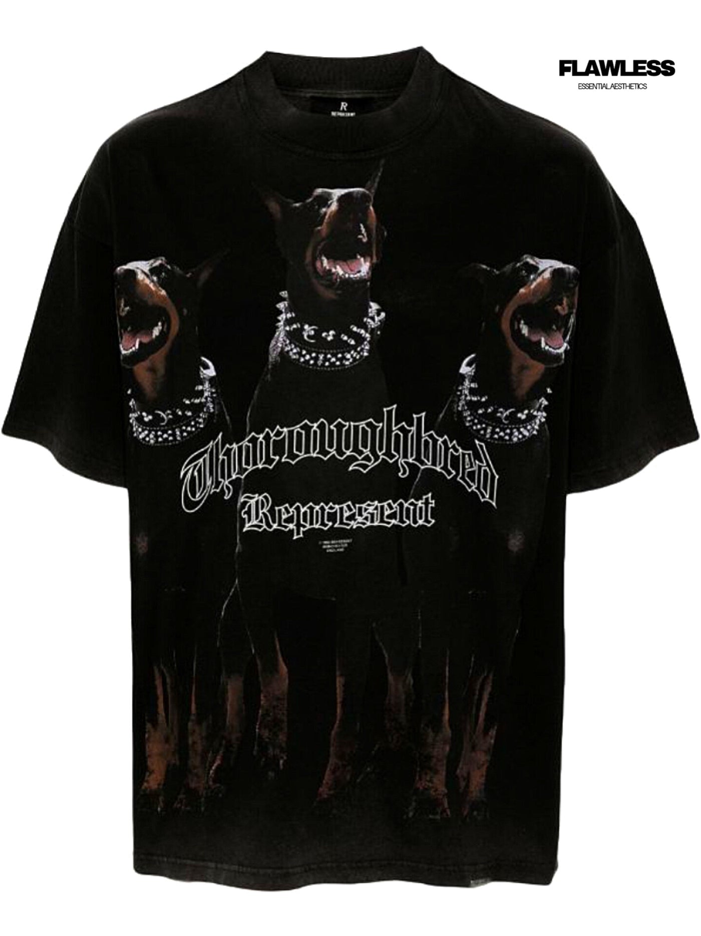 Represent Thoroughbred cotton T-shirt "Black"