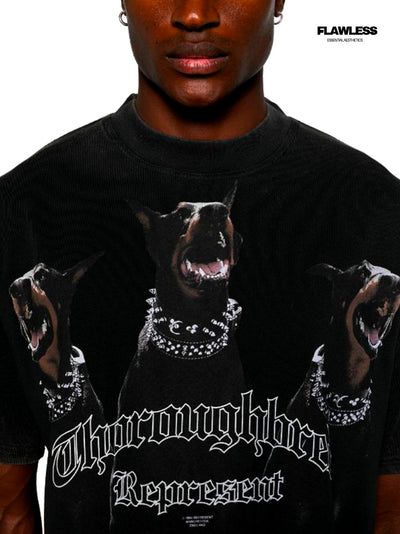 Represent Thoroughbred cotton T-shirt "Black"