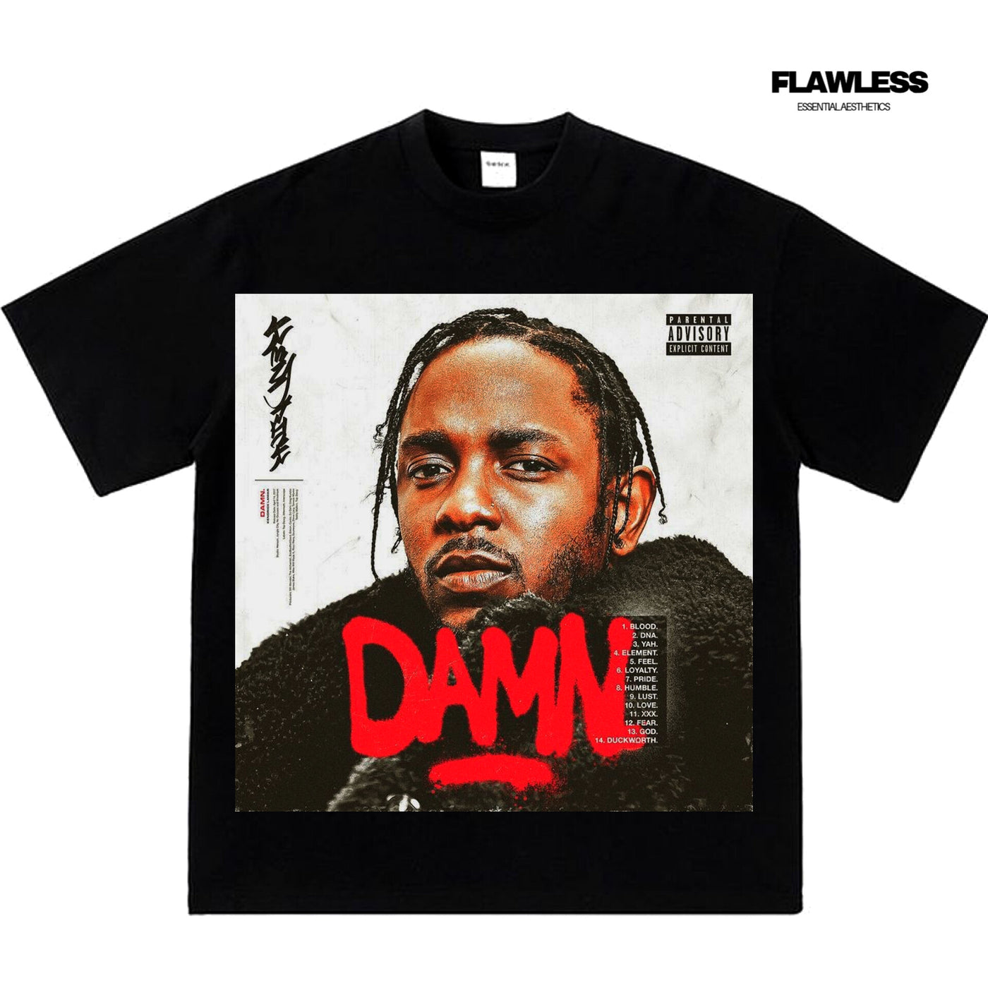 Kendrick Lamar Damn T-shirt "Black"