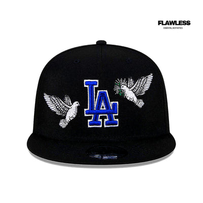 Black LA Yankees Green Bottom Peace New Era 9FIFTY Snapback