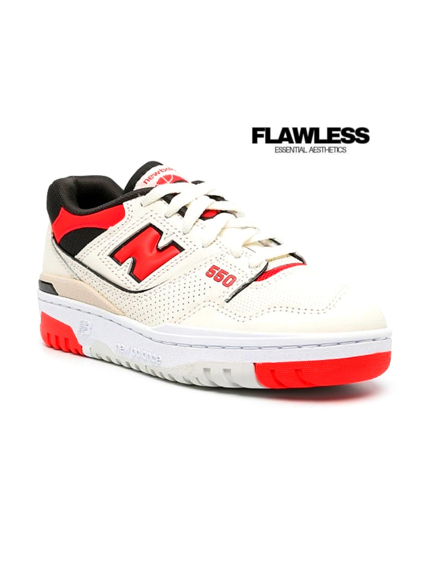 New Balance 550 logo-embossed low-top leather