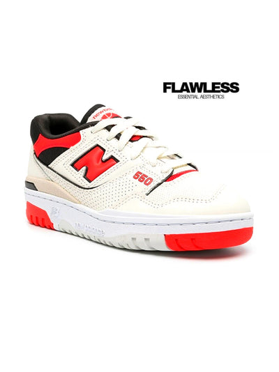 New Balance 550 logo-embossed low-top leather