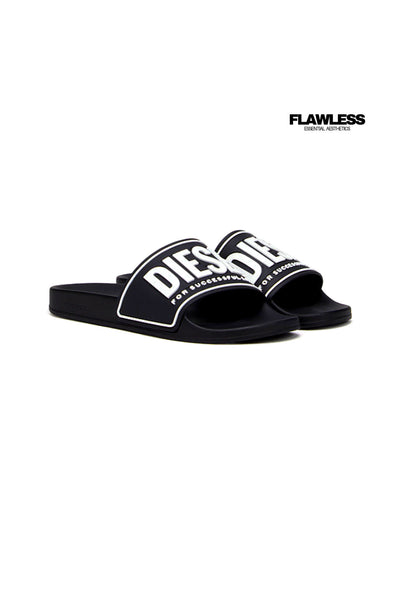 Diesel Sa-Mayemi-Pool slides with 3D Logo "Black"