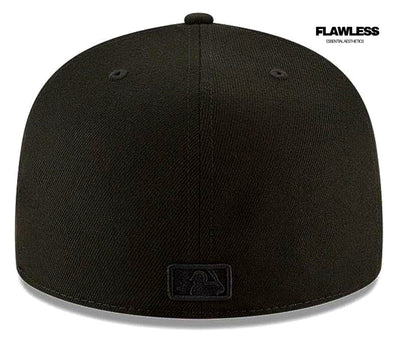 New Era 59𝑭𝒊𝒇𝒕𝒚 Hat Chicago White Soz Black Cap