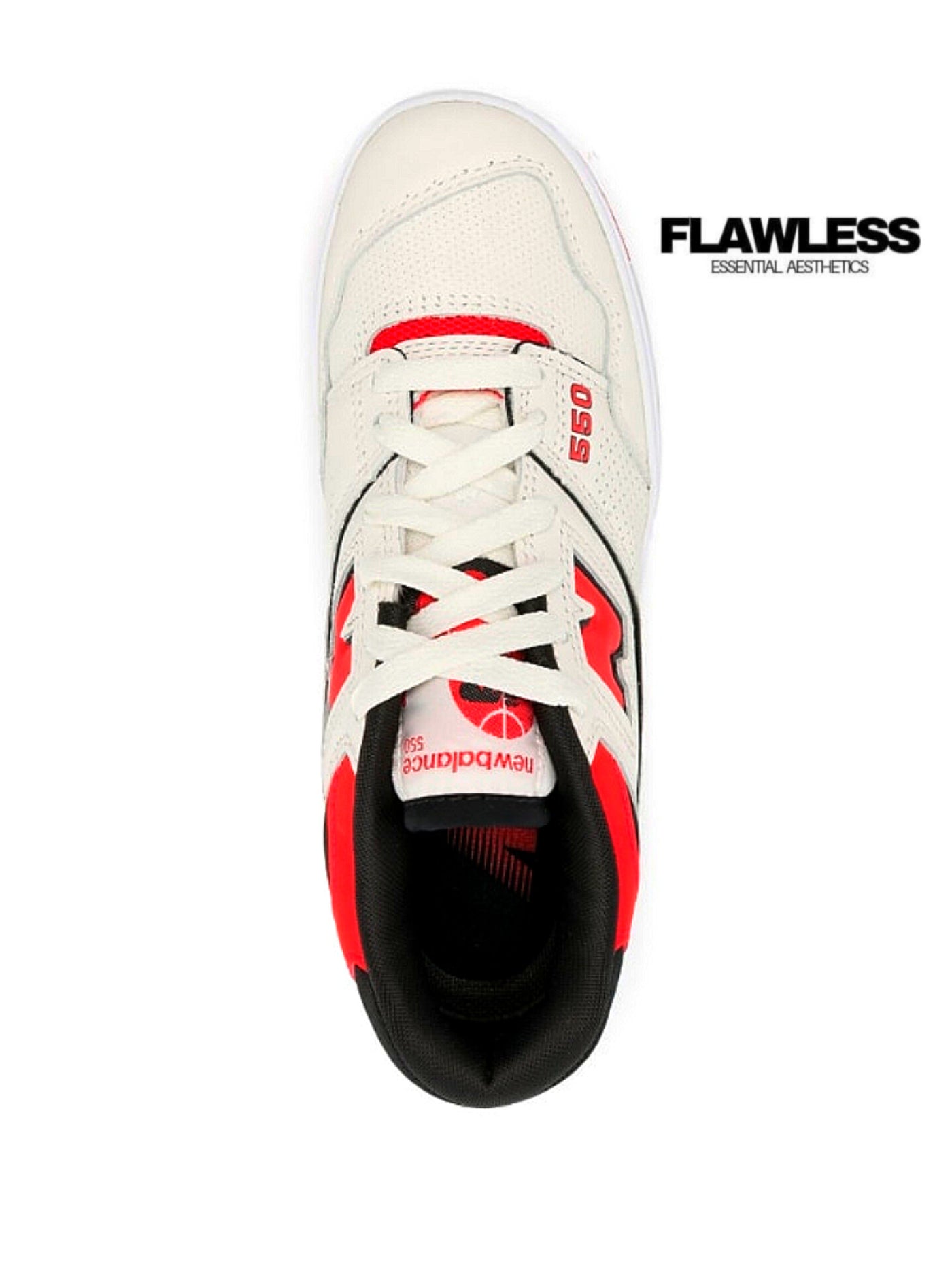 New Balance 550 logo-embossed low-top leather
