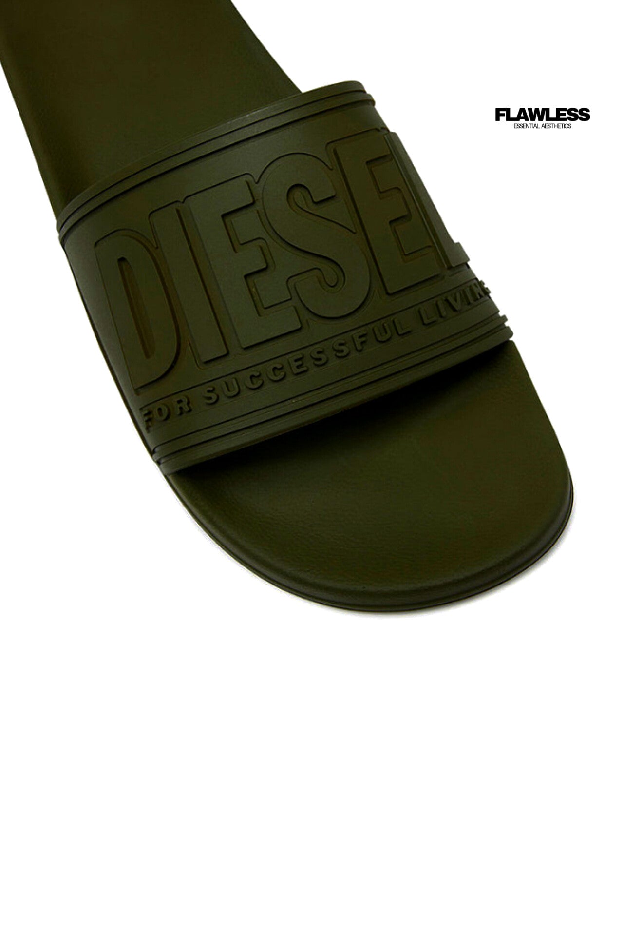 Diesel Sa-Mayemi-Pool slides with 3D Logo "Army Green"