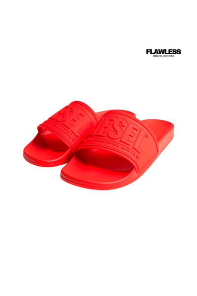 Diesel Sa-Mayemi-Pool slides with 3D Logo "All Red"