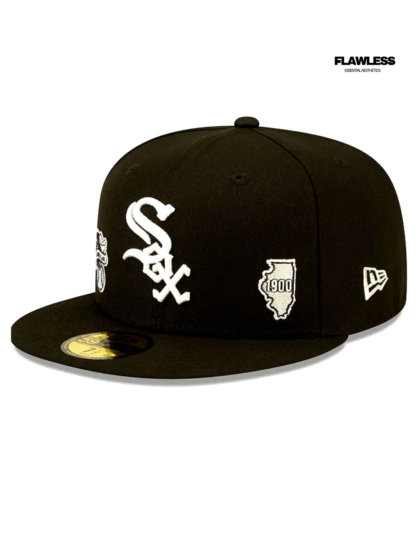 New Era Black Chicago White Sox Identity 59FIFTY Fitted Hat