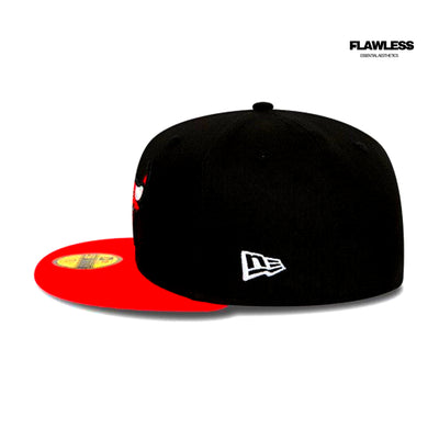 Chicago Bulls 9FIFTY Contrast Side Patch Black/Red Cap