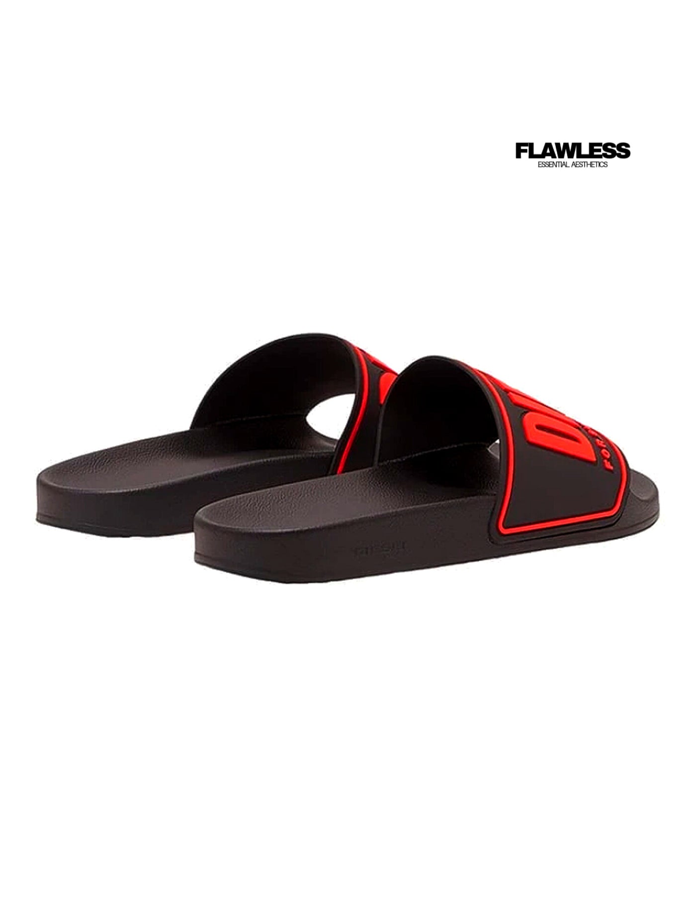 Diesel Sa-Mayemi-Pool slides with 3D Logo "Red and Black"
