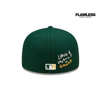 Oakland Athletics 9FIFTY Side Patch Script Green Cap