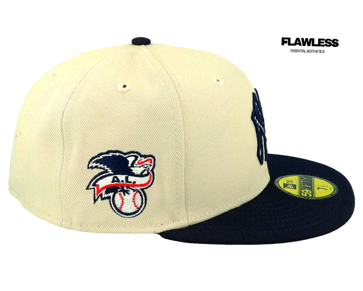 Mlb24 July4 59FIFTY Stone/Navy Fitted - New Era