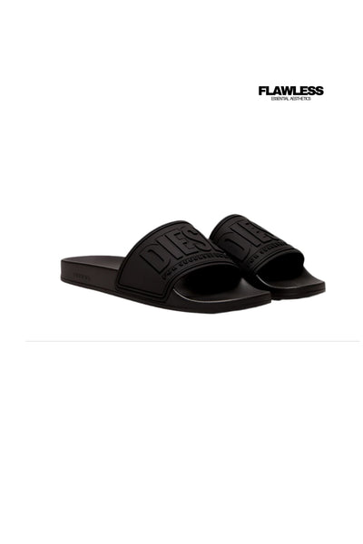 Diesel Sa-Mayemi-Pool slides with 3D Logo "All Black"