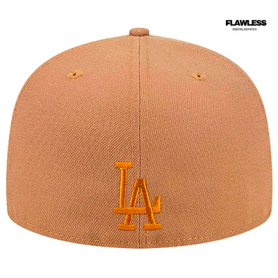 Dodgers New Era Khaki Rose Garden 59FIFTY Fitted Hat