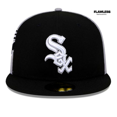 Chicago White Sox New Era Gameday Sideswipe 59FIFTY Fitted Hat - Black/Gray