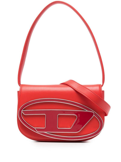 Diesel 1DR leather crossbody bag "Red"